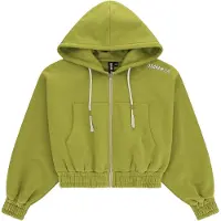 Osaka Cropped Sweatshirt Med Dragkedja