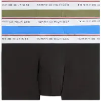 Tommy Hilfiger 3 Pack Global Stripe Logo Waistband Trunks