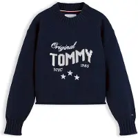 Tommy Hilfiger Star Embroidery Relaxed Balloon Sleeve Jumper