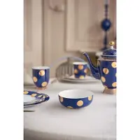 Pip studio Set/2 Bowls Dot Navy 15cm