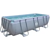 Avenli -pool med stativ, 400x200x99