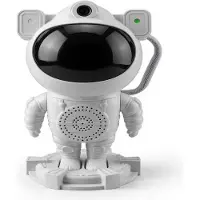 ILike LED astronaut smartlampa med Bluetooth-högtalare | RGB nattlampa | fjärrkontroll | 360° roterande | Vit