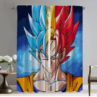 Household supplies MH Mörkläggningsgardiner för Kamera Dragon Ball-gardiner Barnrum Halloween-dekoration Tyll för Sovrumsavdelare Rullgardiner Gardin W50xH70cmx2pcs-CL