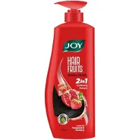 Joy Hair Fruits Håravfallsskydd Balsammerande Schampo 650 ml Förpackning med 1 Berikad med Granatäpple & Jordgubb