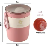 Household supplies MH 450ml/580ml Isolerad Matlåda Soppskål Frukostmugg med Sked Bärbar Förseglad Matlåda Mjölkmugg Utsökt Isolerad Hink