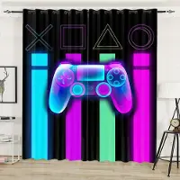 Yiran Furniture Spelkontroll Spelkontroll Switch Handtag Fönstergardiner Persienner För Vardagsrum Barnrum Badrum Kök Dörr Heminredning 2 st W65X60H(cm)X2Pcs&Grommet Top
