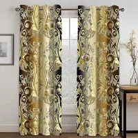 Household supplies MH 2 st Gyllene Blomsterväxter Gardiner för, Boho Guldgula Blommor och Blad Fönsterdraperier Behandling för Vardagsrum Kvinnors Sovrum 150x166cm beige