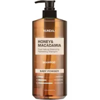 Kundal Hon & Macadamia Schampo 1058ml | Koreanskt Schampo för Mjukt Hår, Hårbottenvård & Baby Puder Doft 1.058L