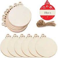 Household supplies MH 10/20 st Julträskivor DIY Julgranshängande Hängen Dekoration För Barn DIY Hantverk Julpynt