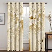 Household supplies MH 2 Paneler Europeiska Enkla Stil Gardiner Fräscha Eleganta Varma Blommor Gardiner Vardagsrum Sovrum Kök Dekor 100W240H(CM)X2PCS&Hook