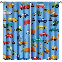 Household supplies MH 2 st Pojkar Bygggardiner Traktor Lastbil för Sovrumsinredning Schaktmaskin Grävmaskin Konsttryckta Lekrum Vardagsrum Fönsterdraperi 150x166cm