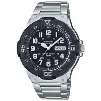 Casio YOUTH-serien-MRW skiva tre visare mode utomhus enkel retro visare datum dagvisning sport dykning modell kvartsurverk rostfritt MRW-200HD-1B svart