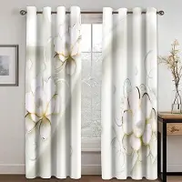 Household supplies MH 2 Paneler Europeiska Enkla Stil Gardiner Fräscha Eleganta Varma Blommor Gardiner Vardagsrum Sovrum Kök Dekor 85W200H(CM)X2PCS&Hook