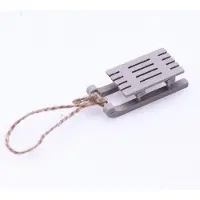 Household supplies MH 1 ST Dockskskåp Miniatyr Träsläde Modell Kälke Prydnad Jul Vintage Vardagsrumsscen Träd Hängande Dekoration Julklapp Hänge 1 PCS