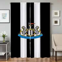 Household supplies MH Köksgardiner för vardagsrum 2 stycken mörkläggningsgardiner dörrgardin N-newcastle United Fc sovrumsdekoration avskärmning hem W107xH183cmx2pcs-CL