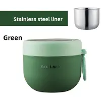 Household supplies MH 600ML 304 Rostfritt Stål Sopp- Nudel Skålar med Lock Mikrovågsugnssäker Matlåda Studenter Kontor Skola Återanvändbar Matbehållare