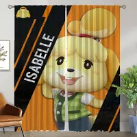 Household supplies MH Animal Crossing Myggnät 2 Delar Fönstergardin för Rum 2 Paneler Rullgardiner Tyg för Sovrum Halloweendekoration W50xH70cmx2pcs-CL