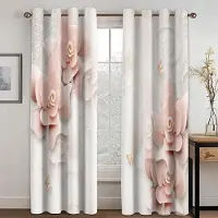Household supplies MH 2 Paneler Europeiska Enkla Stil Gardiner Fräscha Eleganta Varma Blommor Gardiner Vardagsrum Sovrum Kök Dekor 85W200H(CM)X2PCS&Hook