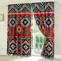 Yiran Furniture 2 st Boho Blommiga Gardiner Vintage Bohemiskt Blommönstrade Fönsterdraperier För Sovrum Vardagsrum Stångficka Fönsterdekorationer 2x50W130H(CM)&rod pocket
