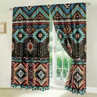 Yiran Furniture 2 st Boho Blommiga Gardiner Vintage Bohemiskt Blommönstrade Fönsterdraperier För Sovrum Vardagsrum Stångficka Fönsterdekorationer 2x75W166H(CM)&hook