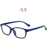 Freedom Outdoors -1.0-1.5-2.0-2.5-3.0-3.5-4.0-5.0 till-6.0 Färdiga Myopi Glasögon Herrar Kvinnor Fyrkantiga Recept Kortsynthet Glasögon Studenter blue