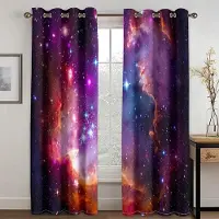 Yiran Furniture En mängd stjärnhimmelmönstrade hög mörkläggningsgardiner Vacker tjock mörkläggningsgardin Olika färger Sovrum Hem Draperi Ny W55 X H120cm X 2&Grommet Top