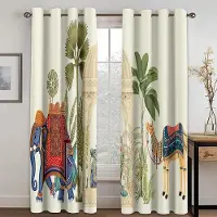 Yiran Furniture Påfågel Vita Fjädergardiner 3D Digitaltryck Polyestergardiner Lyx Vardagsrum Sovrum Dekorationsgardiner 2 Paneler 100W130H(CM)40x51in&Grommet Top