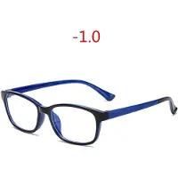 Freedom Outdoors -1.0-1.5-2.0-2.5-3.0-3.5-4.0-5.0 till-6.0 Färdiga Myopi Glasögon Herrar Kvinnor Fyrkantiga Recept Kortsynthet Glasögon Studenter blue