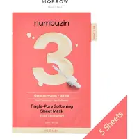 Numbuzin [] Nr 3 Tingle-Pore Mjukgörande Arkmask Bifida Galactomyces Texturvård 27ml 5 Sheets beige