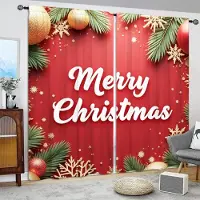 Household supplies MH 2 st Har Festlig Atmosfär av God Jul Tryckt Gardin för Jul Heminredning-Stångficka Fönsterbehandling för Sovrum 52.5cmX116cm X 2pcs red