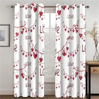 Household supplies MH Älg Hus Tåg Handmålade Barn Draperier 2 Paneler Vardagsrum Sovrum Balkong Fönster Dekorativa Gardiner 50W130H(CM)X2PCS&Hook