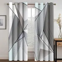 Household supplies MH 3D geometriskt mönster enkel vind dekorativa gardiner lämpliga för lyxigt Kontor vardagsrum sovrum kök balkong 2 st 50W130H(CM)X2PCS&Hook