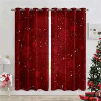 Household supplies MH Tecknad Panda Julgran 3D Gardin Klocka Vardagsrum Sovrum Balkong Fönster Dekorativ Gardin 2 Paneler 50W130H(CM)X2PCS&Hook