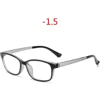 Freedom Outdoors -1.0-1.5-2.0-2.5-3.0-3.5-4.0-5.0 till-6.0 Färdiga Myopi Glasögon Herrar Kvinnor Fyrkantiga Recept Kortsynthet Glasögon Studenter gray
