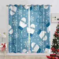 Household supplies MH Juldekoration Varma Eldstadsgardiner Jul Tomte Julgran Barnrum Dekoration Sovrum Vardagsrum 2 st 50W130H(CM)X2PCS&Rod Pocket