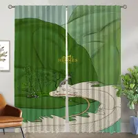 Household supplies MH H-Hermess Mörkläggningsgardin för Rum 2 Paneler Eleganta Rumsgardiner Rullgardiner Halloween Dekoration Partition Tyg för Sovrum Vardagsrum W50xH70cmx2pcs-CL