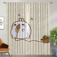 Household supplies MH Heminredning Gardiner för Vardagsrum Gardin Molang Rullgardiner Tyll för Sovrum Kök Gardiner 2 Delar Avskärmning Mörkläggande W50xH70cmx2pcs-CL