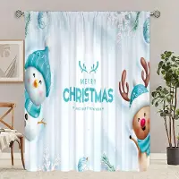 Household supplies MH 2 stycken - Vinter Juldekoration Jul Snögubbe tryck gardin för sovrum, vardagsrum, arbetsrum, privat utrymme 30inchx65inchx2Pcs