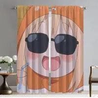 Household supplies MH Sankaku Head Shades Moderna Vardagsrumsgardiner för Kameravägg Fönstergardin för Rum 2 Paneler Heminredningsgardiner W50xH70cmx2pcs-CL