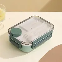 Household supplies MH 1300ml Plastmatlåda med Bestick för Kontor Mikrovågsugn Arbetare Studenter Uppdelad Bentolåda Läckagesäker Matbehållare