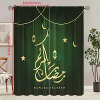 Household supplies MH 2 ST Ramadan Lyckobringande Hänge lampa Ramadan tryckt gardin polyestermaterial lämplig för sovrum vardagsrum, 30Wx65L(76x165CM)x2