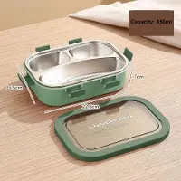 Household supplies MH Bärbar Fackindelad Matlåda Rostfri Stål Bento-låda med Gaffel och Sked Matförvaringsbehållare Student Arbetare Bordsservis