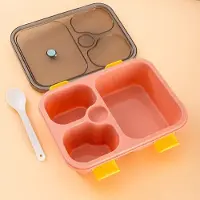 Household supplies MH Matlåda i japansk stil av livsmedelsgodkänd plast, mikrovågsugnssäker, för vuxna, med fack, lunchlåda med bestick, bärbara matbehållare