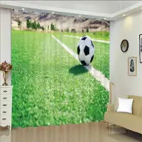 Household supplies MH Pojkar Fotboll Fotboll Sporttema Bollmönster Fönstergardiner För Vardagsrum Barn Sovrum Badrum Kök Dörr Heminredning 2st W50xH130(CM)x2pcs&Grommet Top