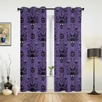 Household supplies MH Skalle Vägg Skräckgardiner för Sovrum Vardagsrum Draperier Kök Barnrum Fönstergardin Modern Heminredning 135W x 60H(cm) x1