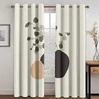 Household supplies MH Gardiner med bohemisk stil, konstnärligt mönster, kontor, vardagsrum, sovrum, kök, balkong, heminredning, gardiner, 2 paneler 50W130H(CM)X2PCS&Grommet Top