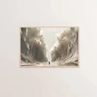 DIMENGQI Jesus Kristus Canvas Postres Kristus Jesus Porträtt Väggkonst Tryck Affisch Jag Ska Gå Med Kristus Bibelvers Present Affisch 50x70cm