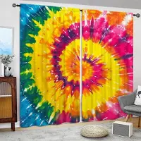 Household supplies MH 2 st Vortex Färgtryckta Gardiner för Heminredning - Kanalficka Fönsterbehandling för Sovrum, Kontor, Kök, Vardagsrum och Arbetsrum 52.5cmX116cmX2pcs