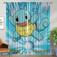 Household supplies MH Gardiner Barnrum P-pokemones Vardagsrumsgardin Heminredning Gardiner för Kamera Halloween Dekoration Tyll för Sovrum W50xH70cmx2pcs-CL