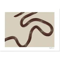 Aidegou5 Abstrakt linje Sofia Lind Easten Sonnet Posters Dukmålning Väggkonsttryck Bild för vardagsrum Interiör Heminredning Ingen ram 50*80cm